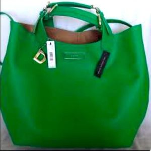 DKNY Emerald Green Saffiano Large Hobo